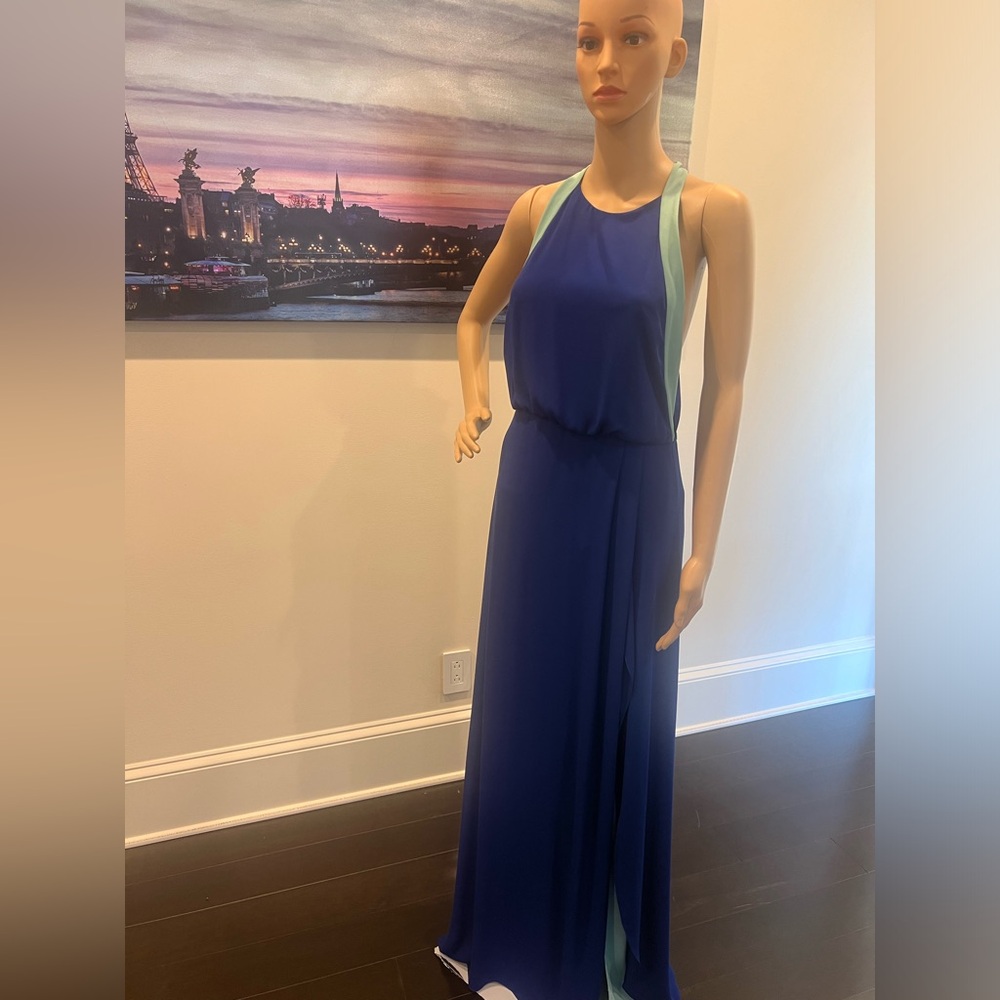 BCBG stunning blue and green evening dress. Size M